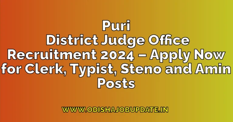Puri-District-Judge-Office-Recruitment-2024