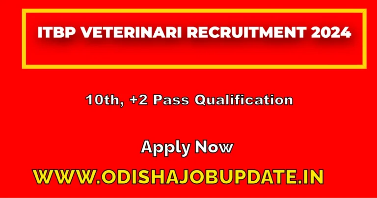 ITBP Veterinari Recruitment 2024