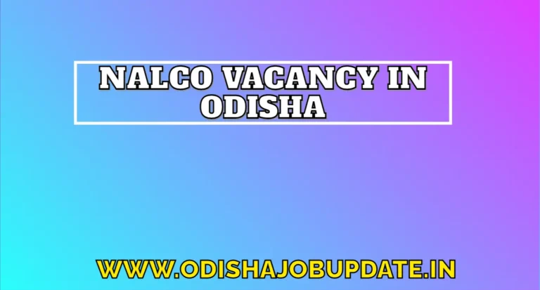 Nalco Recruitment 2024 Odisha notification