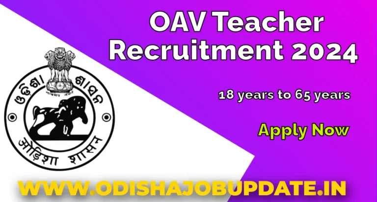 OAV Teacher Recruitment 2024