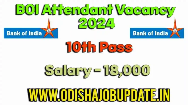 BOI Mayurbhanj Bank Peon Vacancy 2024