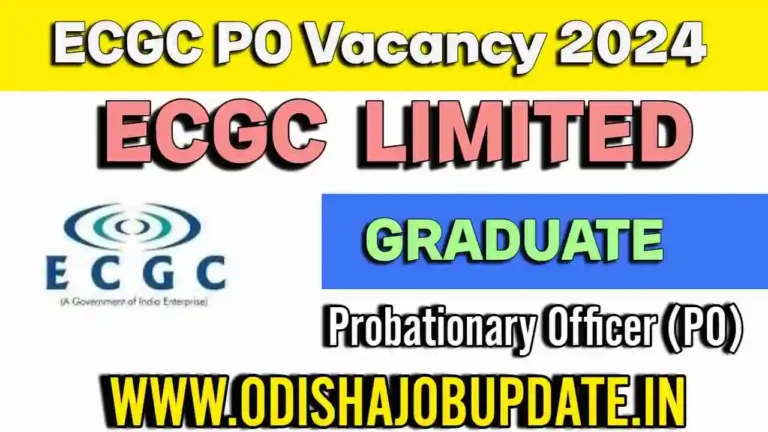 ECGC PO Vacancy 2024 all complete details