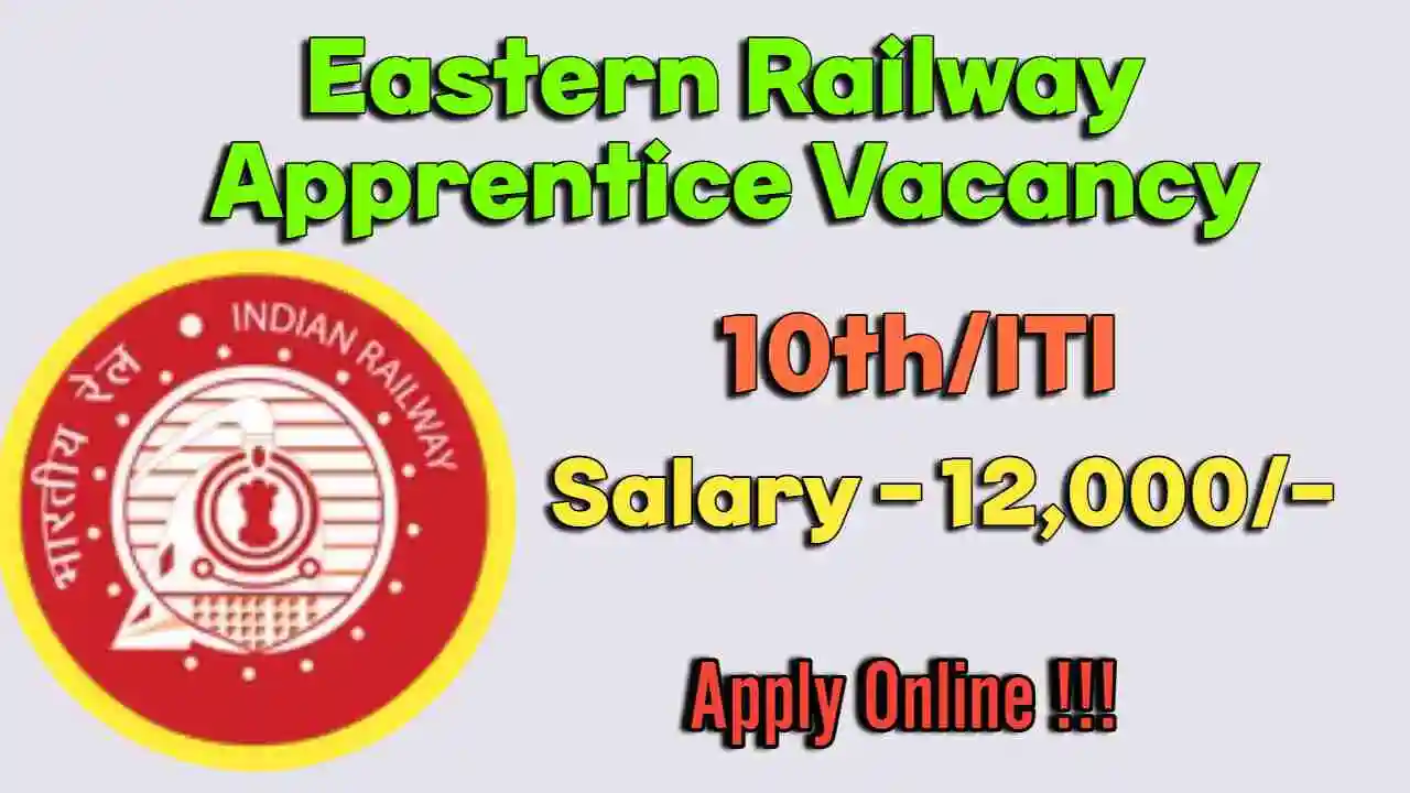 Railway RRC ER Apprentice Vacancy 2024: Apply Now 10th Pass Railway Job Railway RRC ER Apprentice Vacancy 2024