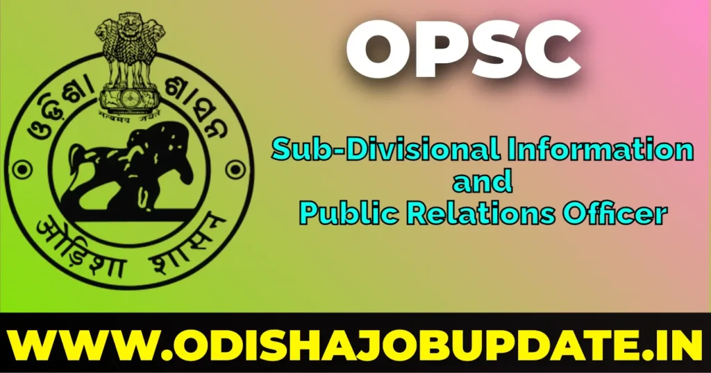 OPSC SDIPRO Recruitment 2024