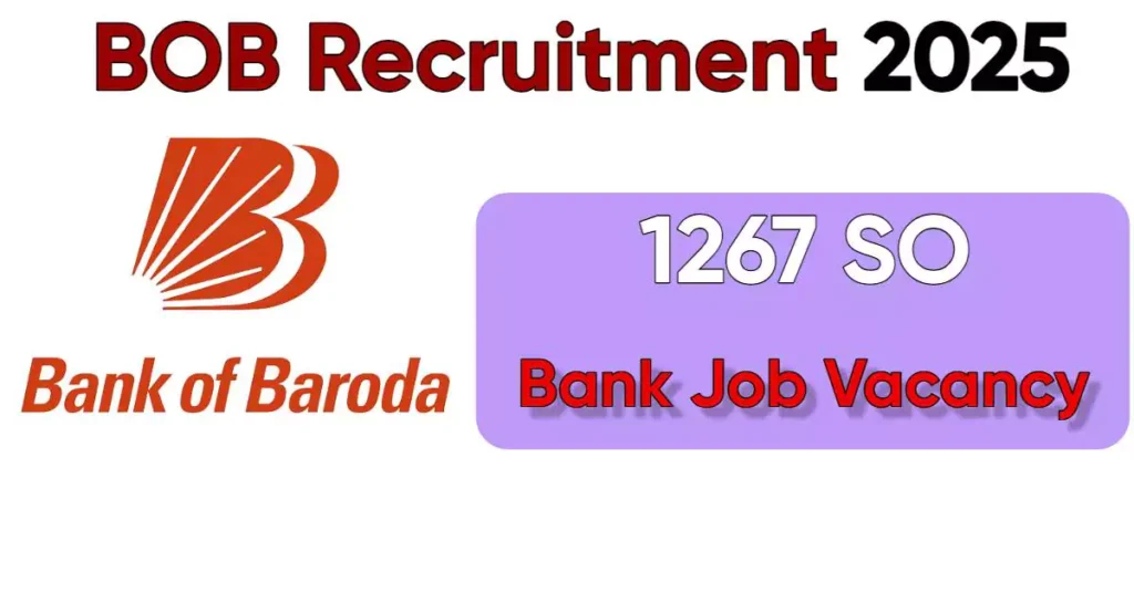 Bank of Baroda SO Recruitment 2025